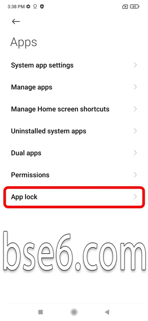 App lock
