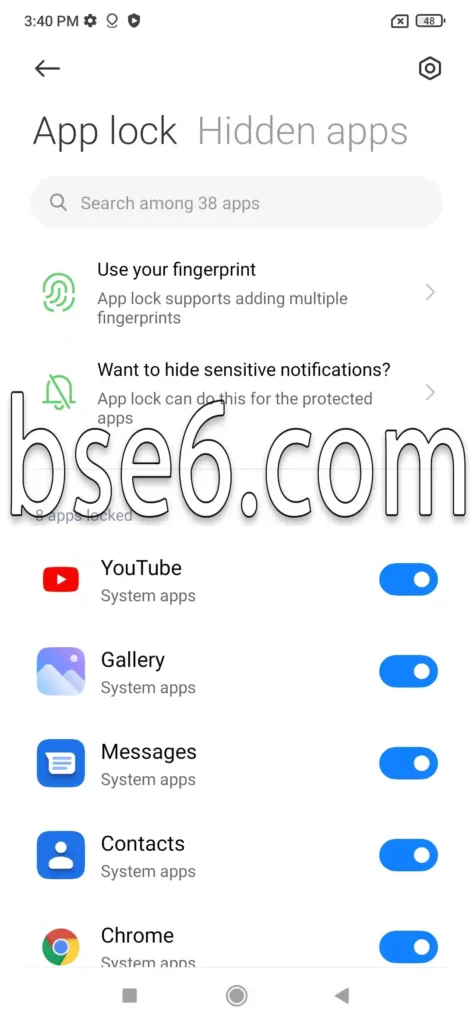 how to lock apps