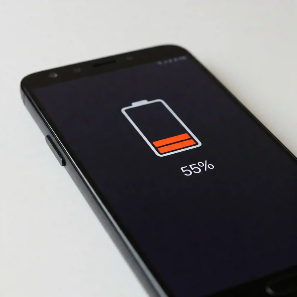 Displaying the battery percentage