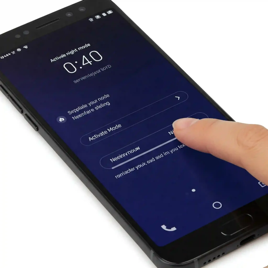 How to activate night mode