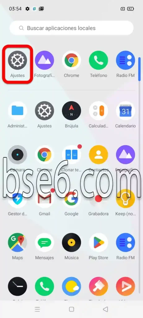 Barra de navegación en Realme