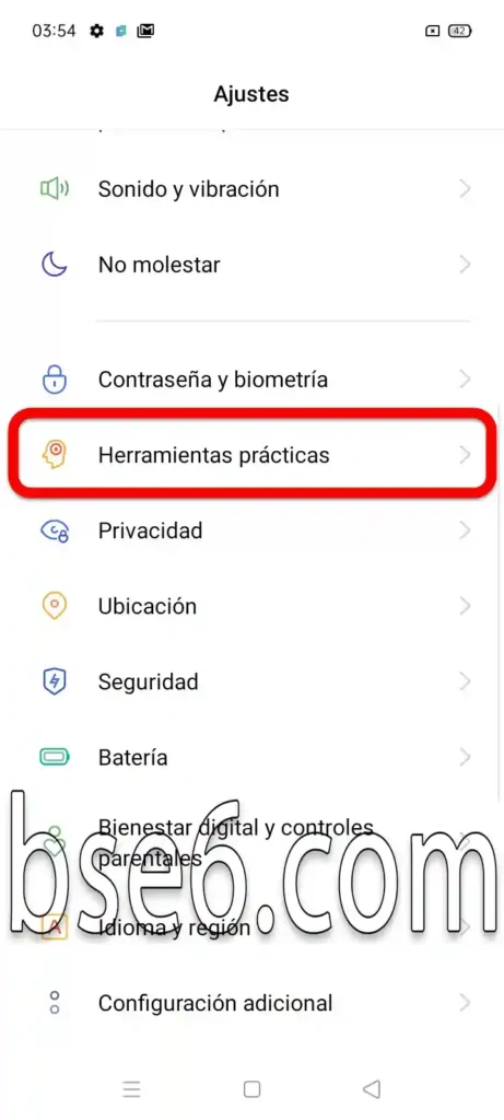 Botones de navegación en Realme