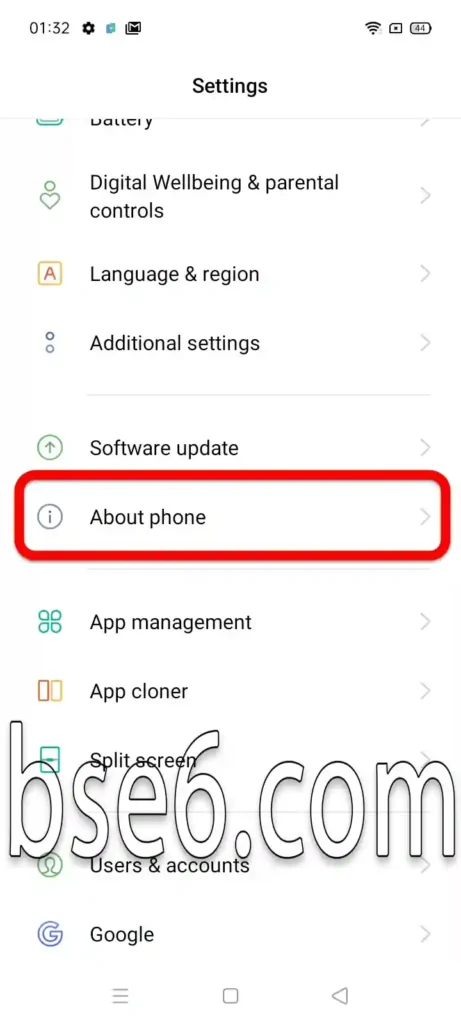 Enable Developer Options on Realme