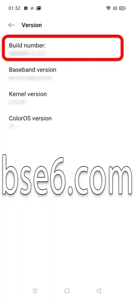 Enable Developer Options on Realme