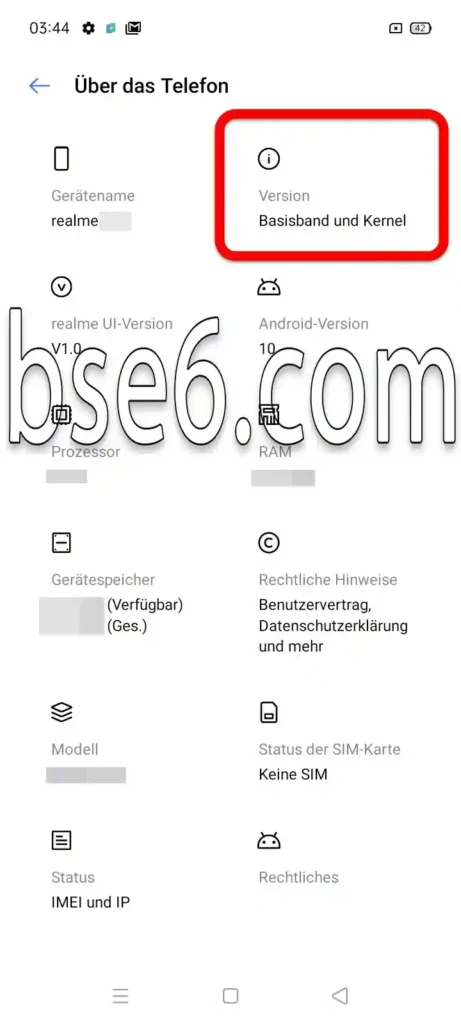Entwickleroptionen auf dem Realme aktivieren