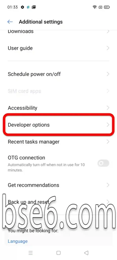 How to Enable Developer Options on Realme