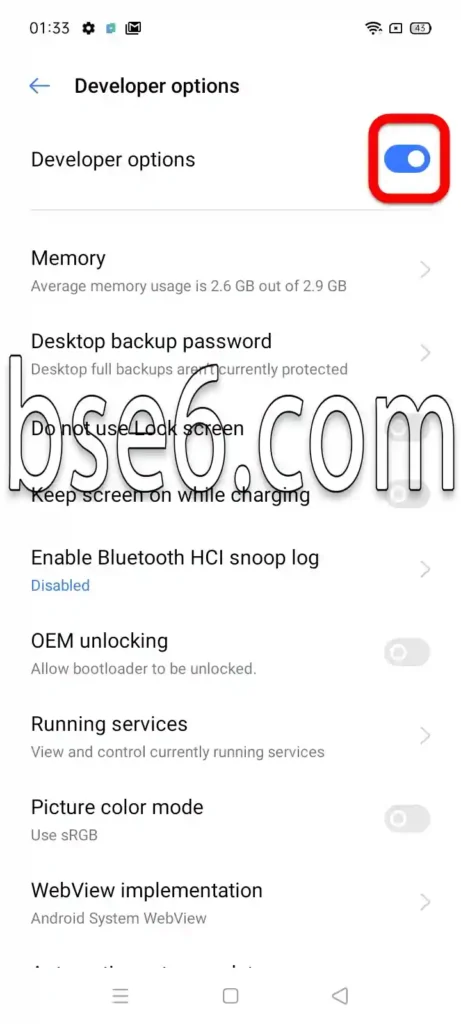 Methods to Enable and Disable Developer Options for Realme