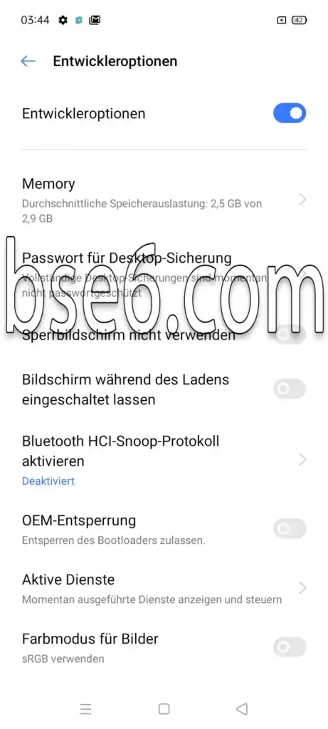 Wie man Entwickleroptionen auf dem Realme aktiviert