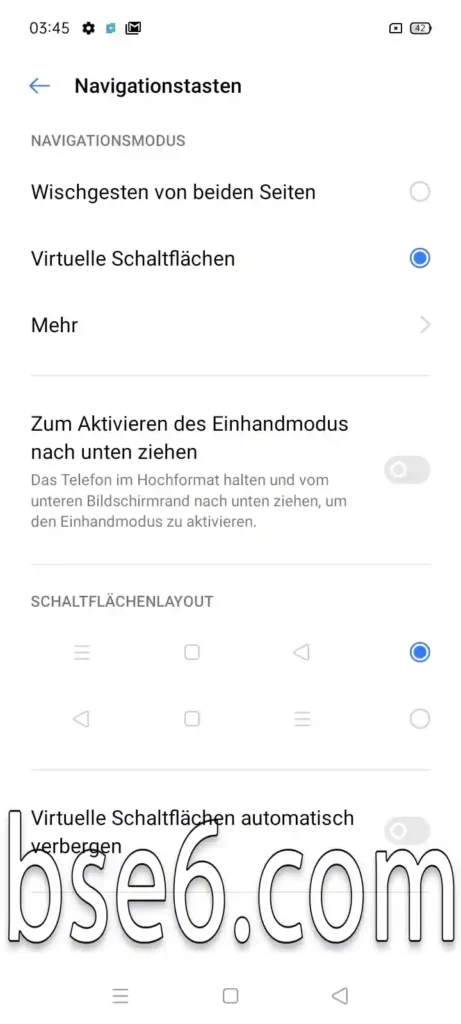 Wie man die Navigationsschaltflächen am unteren Bildschirmrand auf dem Realme ändert