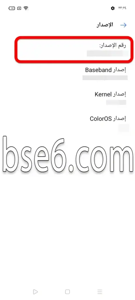 تمكين خيارات المطور ريلمي