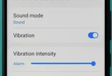 control the vibration settings