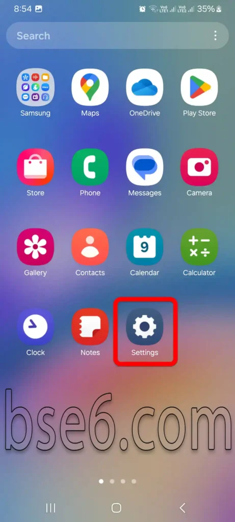 Activate eye protection mode on Samsung