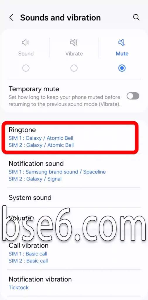 How to Change Ringtones on Samsung Changing the phone ringtone on Samsung (2)