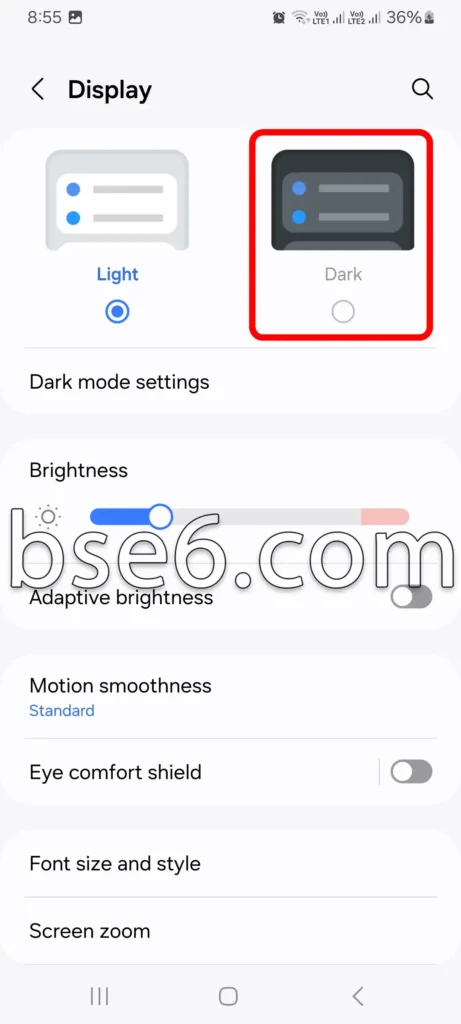 Dark Mode