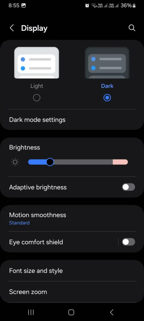 Dark Mode