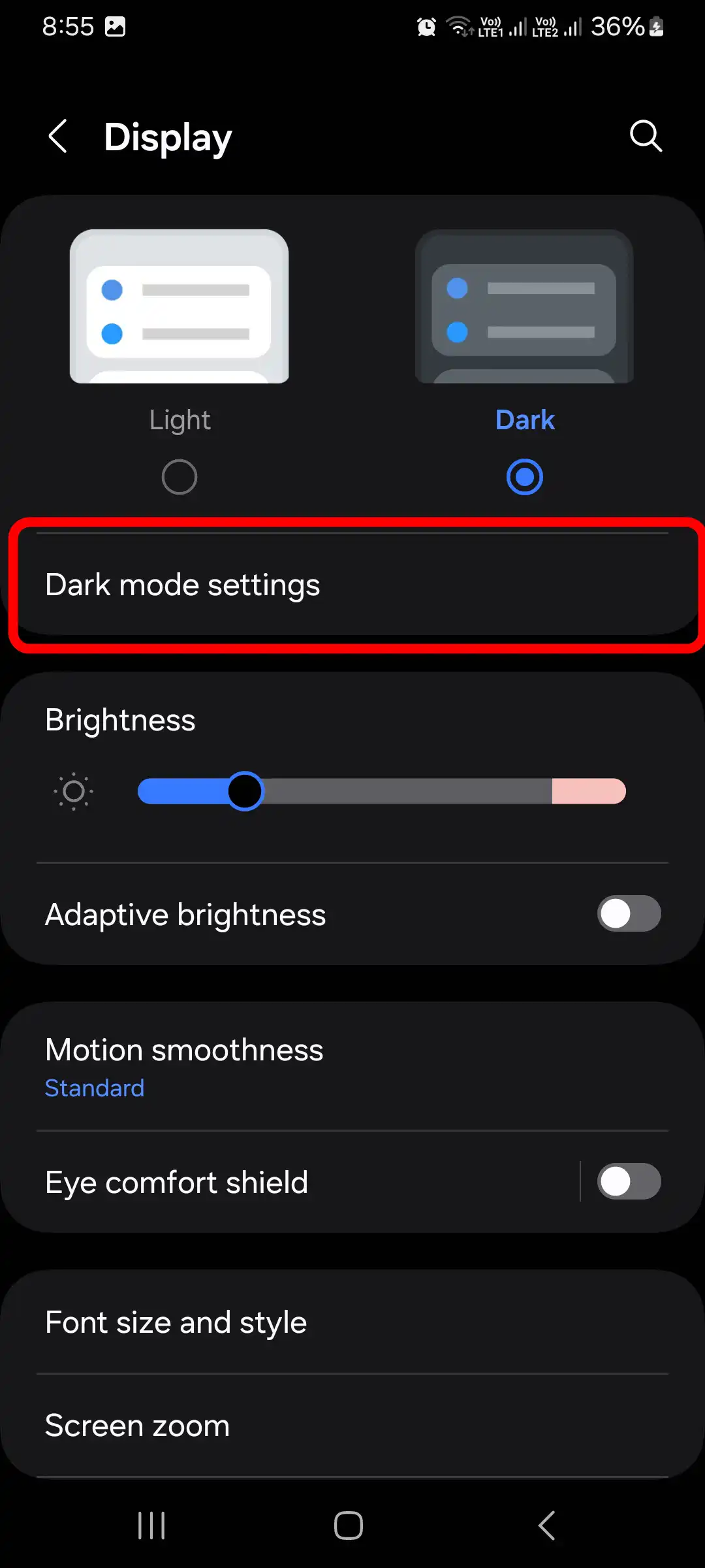 Dark Mode