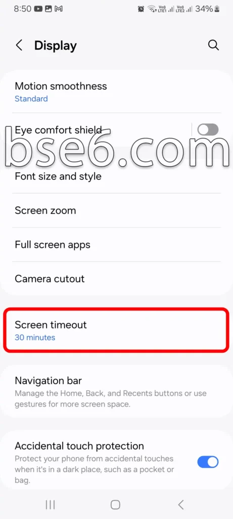 Set the screen timeout on Samsung How to Change the Screen Timeout (1)