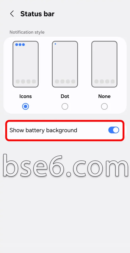 Show Battery Percentage Steps to Show the Battery Percentage