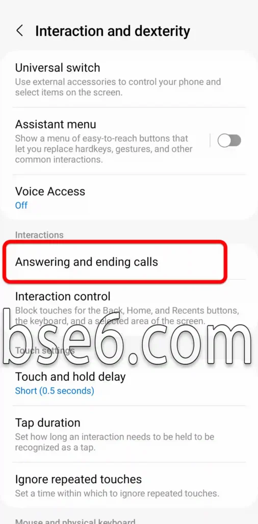 Call answering controls controlling call answering and ending (1)