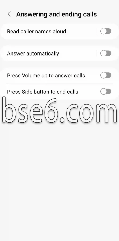 Answering and ending calls controlling call answering and ending (2)