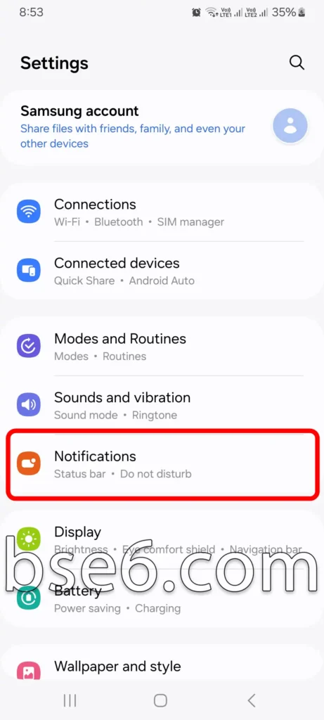 Do Not Disturb Mode on Samsung