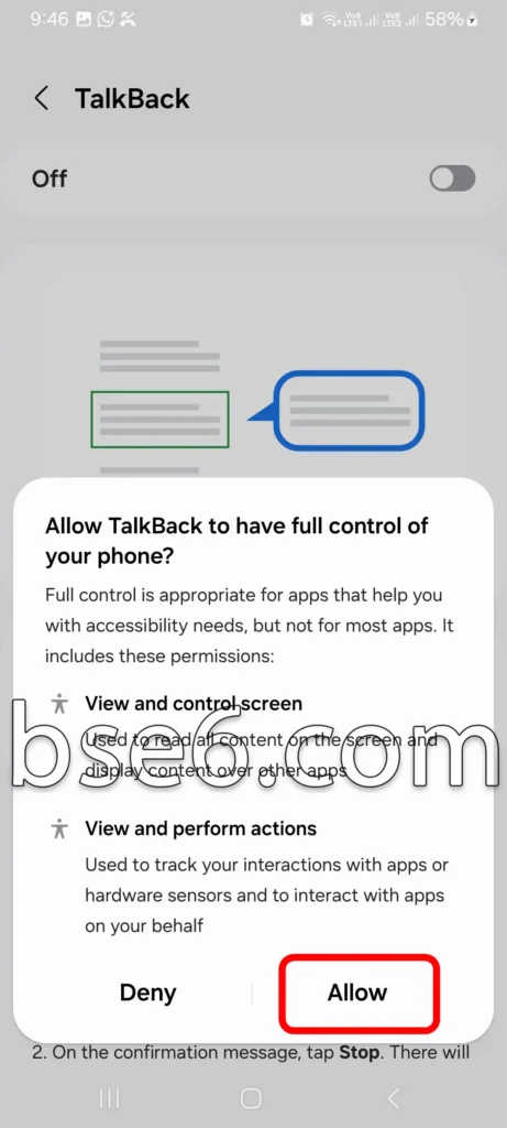 TalkBack en Samsung TalkBack en Samsung