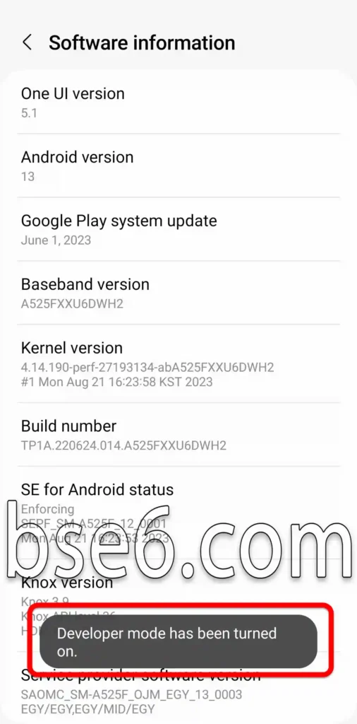Entwickleroptionen auf dem Samsung Galaxy A36 5G Entwickleroptionen auf dem Samsung Galaxy A36 5G